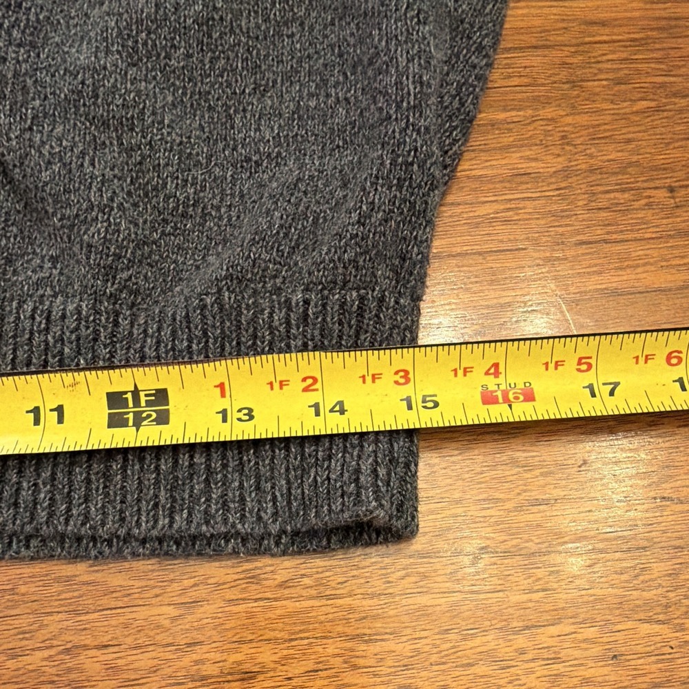 Polo Ralph Lauren Boy's M Gray Knit 1/4 Zip Mock Neck Sweater Preppy Old Money - Picture 10 of 12